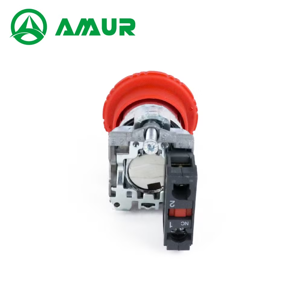 Amur Xb4 Red Mushroom Head Emergency Stop No Nc Push Button Switch