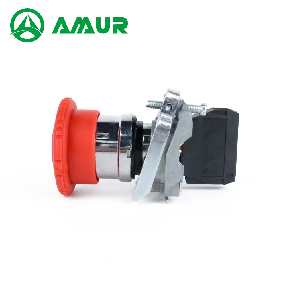 Amur Xb4 Red Mushroom Head Emergency Stop No Nc Push Button Switch