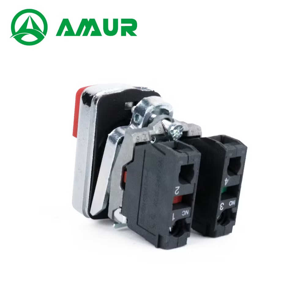 Amur Waterproof Double Head Start Stop No Nc Push Button Switch