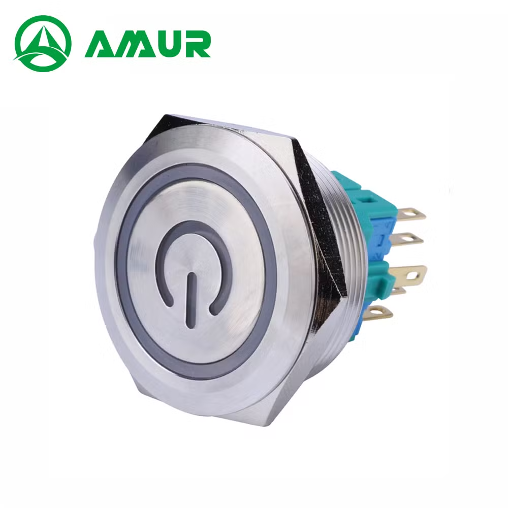 Amur Self-Locking Push Button Waterproof 12V Push Button Switch