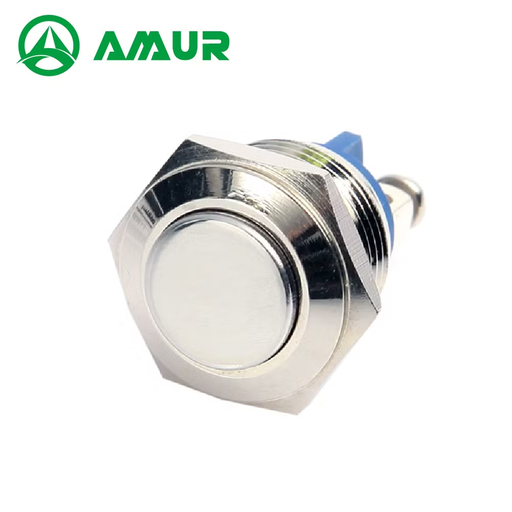 Amur 16mm Waterproof Screw Feet High Head Push Button Switch