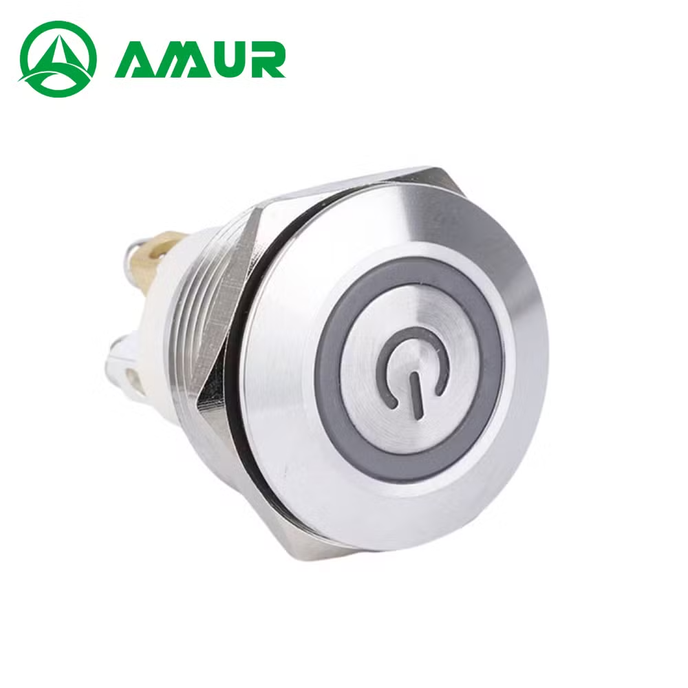 Amur 22mm High Head Momentary 1no IP65 Waterproof Push Button Switch