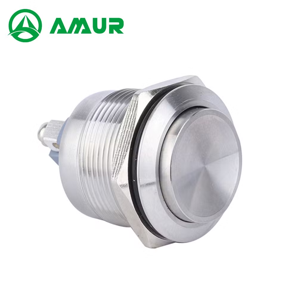 Amur 22mm High Head Momentary 1no IP65 Waterproof Push Button Switch