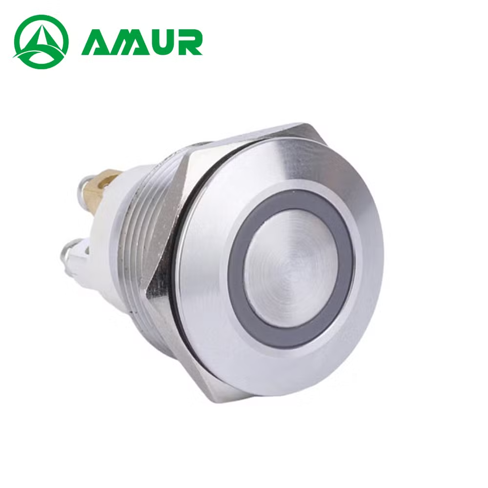 Amur 22mm High Head Momentary 1no IP65 Waterproof Push Button Switch