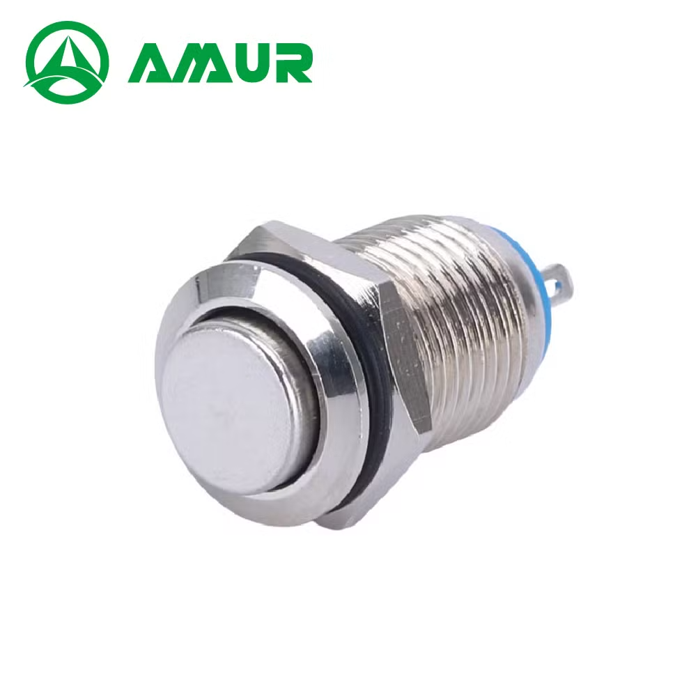 Amur IP65 Round High Head Momentary/Latching Without Light Push Button Switch