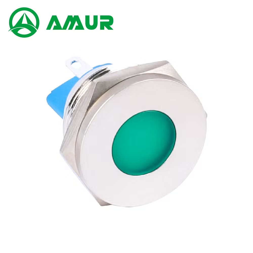 Amur 22mm12V 24V High Brightness LED Indicator Light Signal Lamp