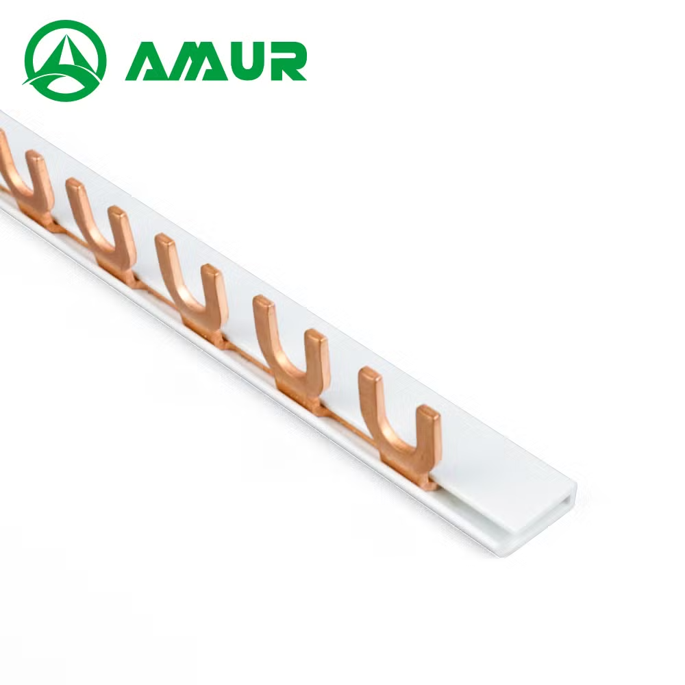 Amur U Pin Plug-in Type Copper 1p Distribution Busbar