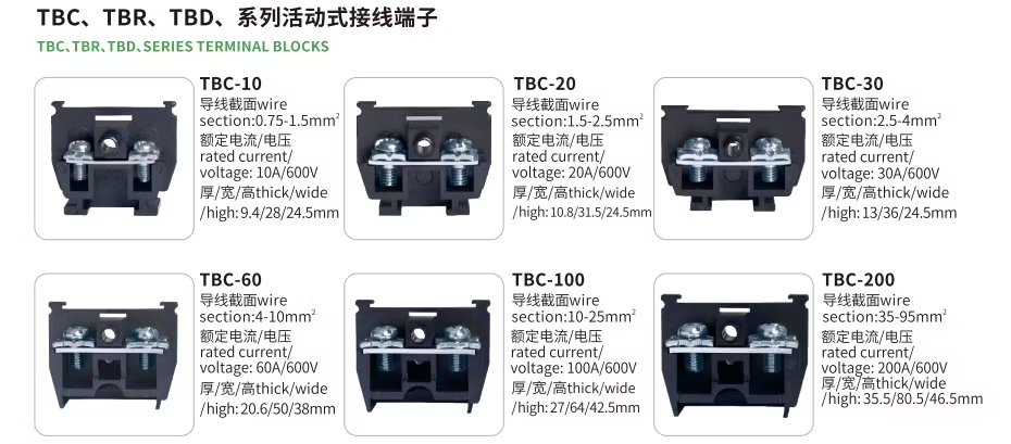 Amur Tbc Black PC Wire Connector Terminal Blocks