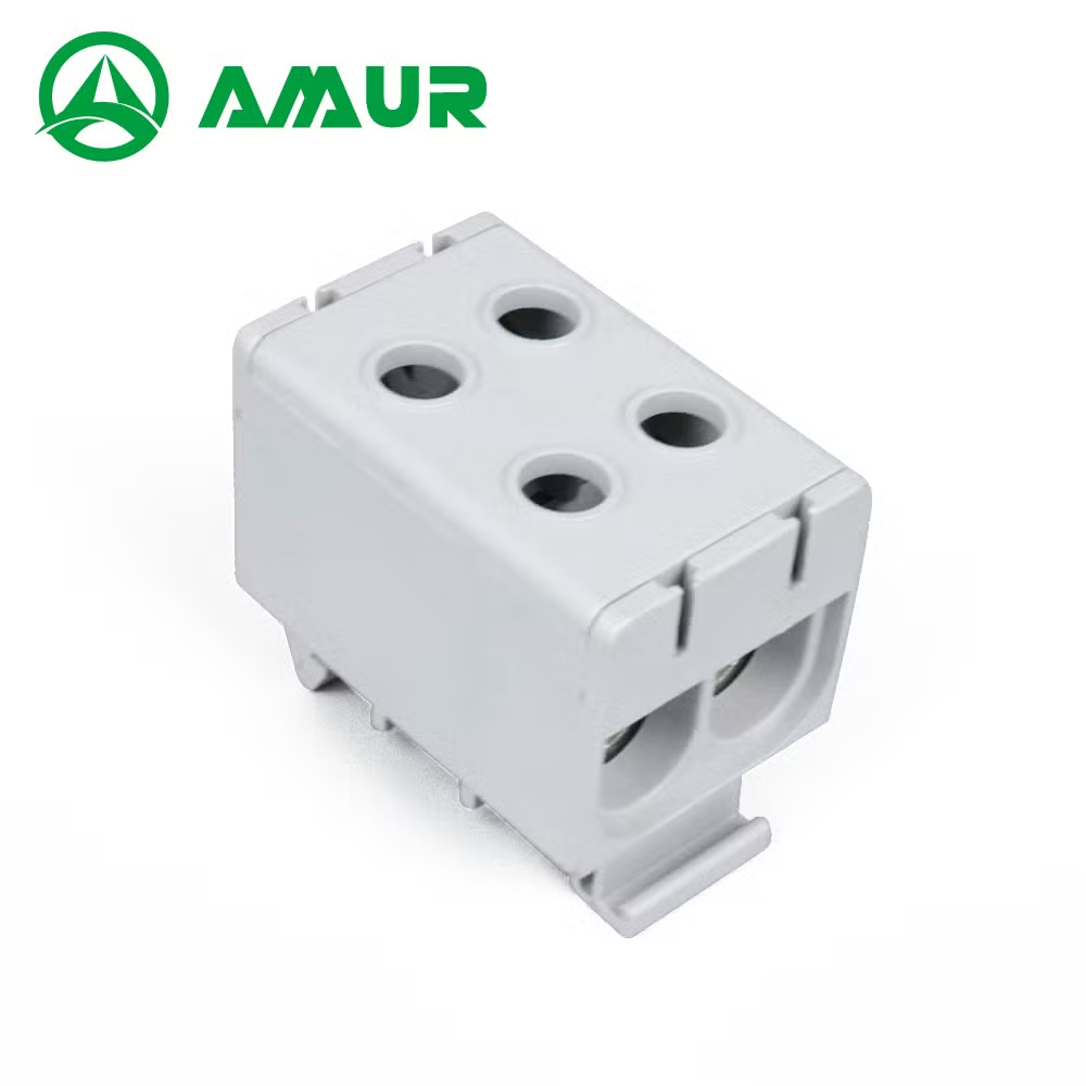 Amur 2 Pole 95mm2 Electrical Cabinet Aluminum Terminal Block