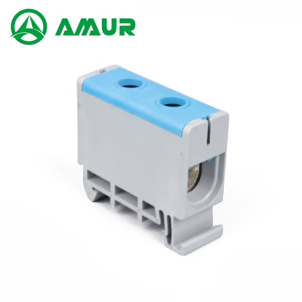 2p Power Distribution DIN Rail Mounted 800V Terminal Connector Electrical Terminal Block