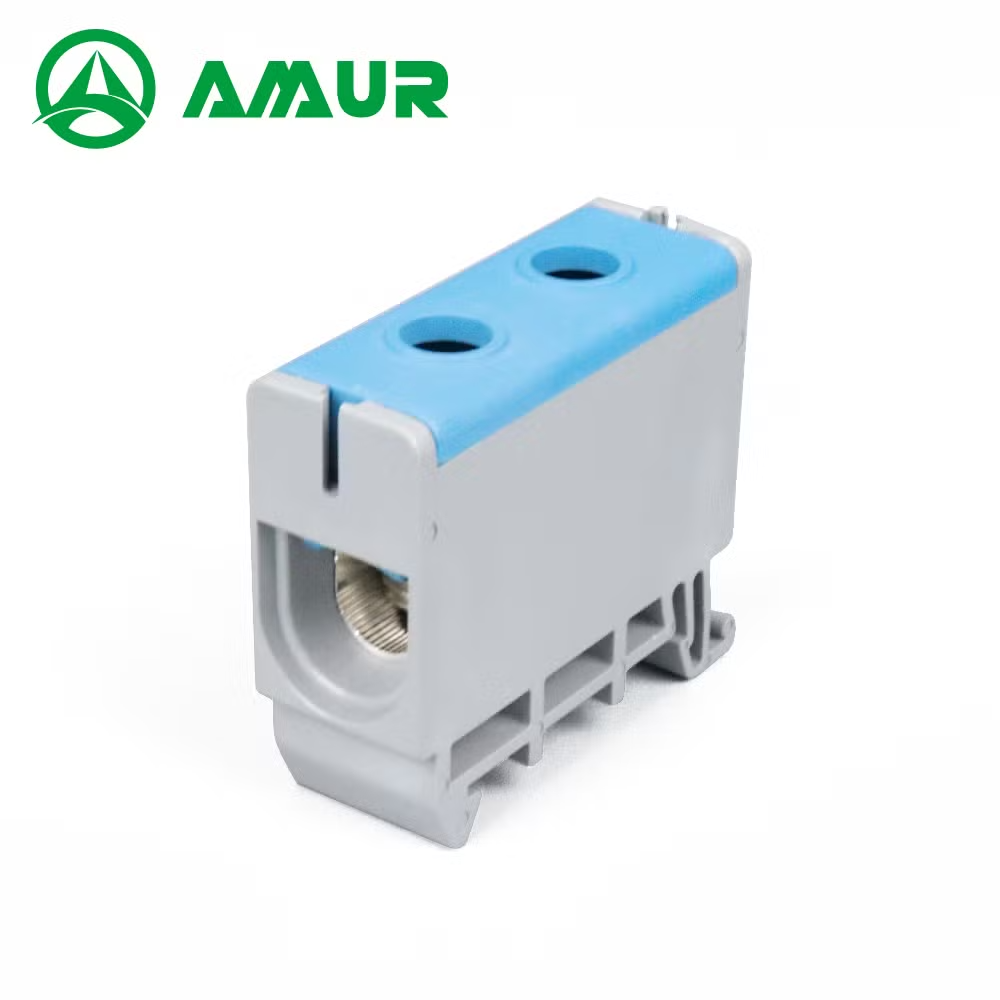 2p Power Distribution DIN Rail Mounted 800V Terminal Connector Electrical Terminal Block