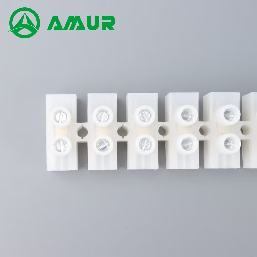 Amur 100A, 40mm, 12poles Nylon Wiring Terminal Block