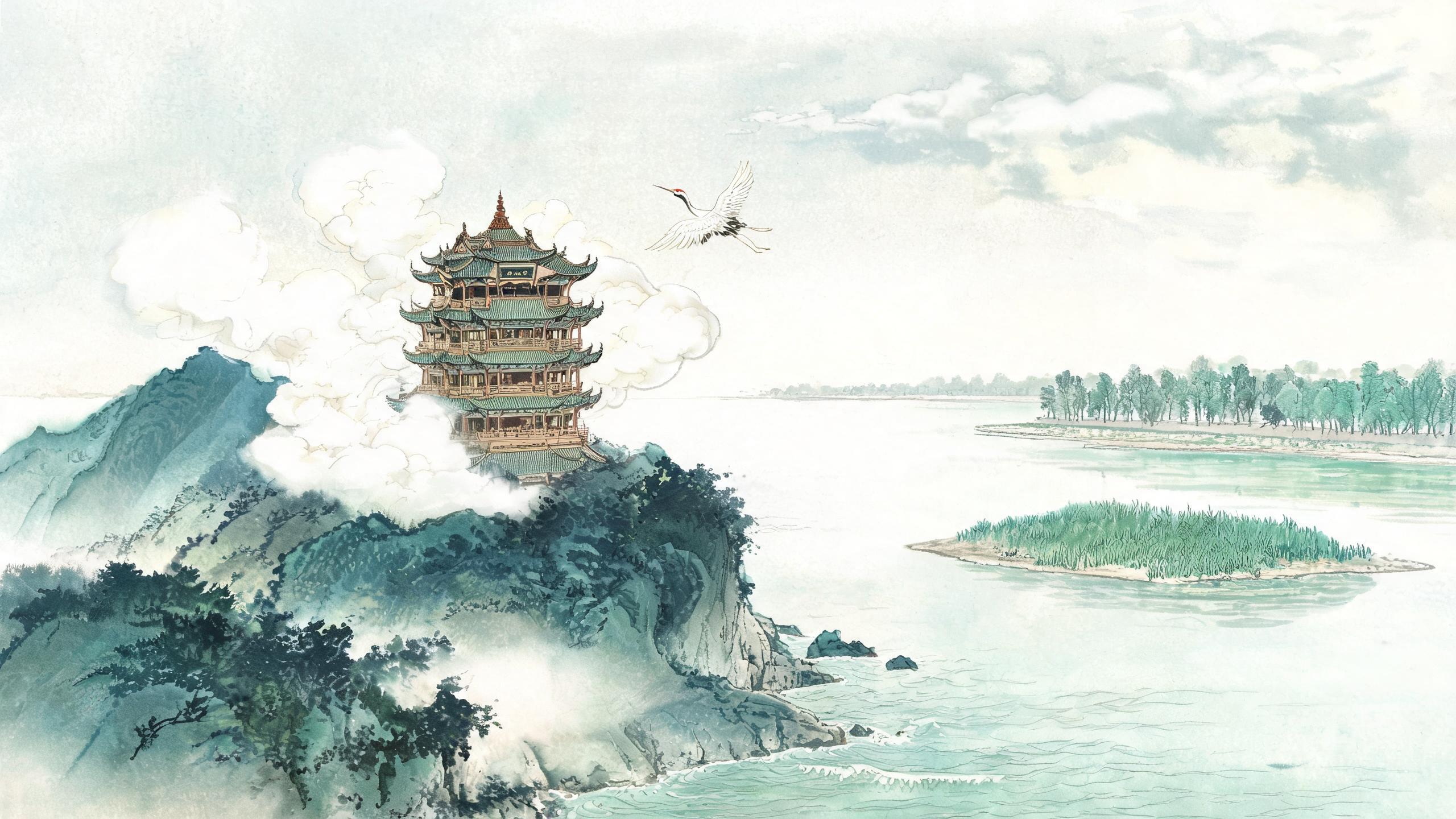 昔人已乘黄鹤去，此地空余黄鹤楼——《黄鹤楼》诗意