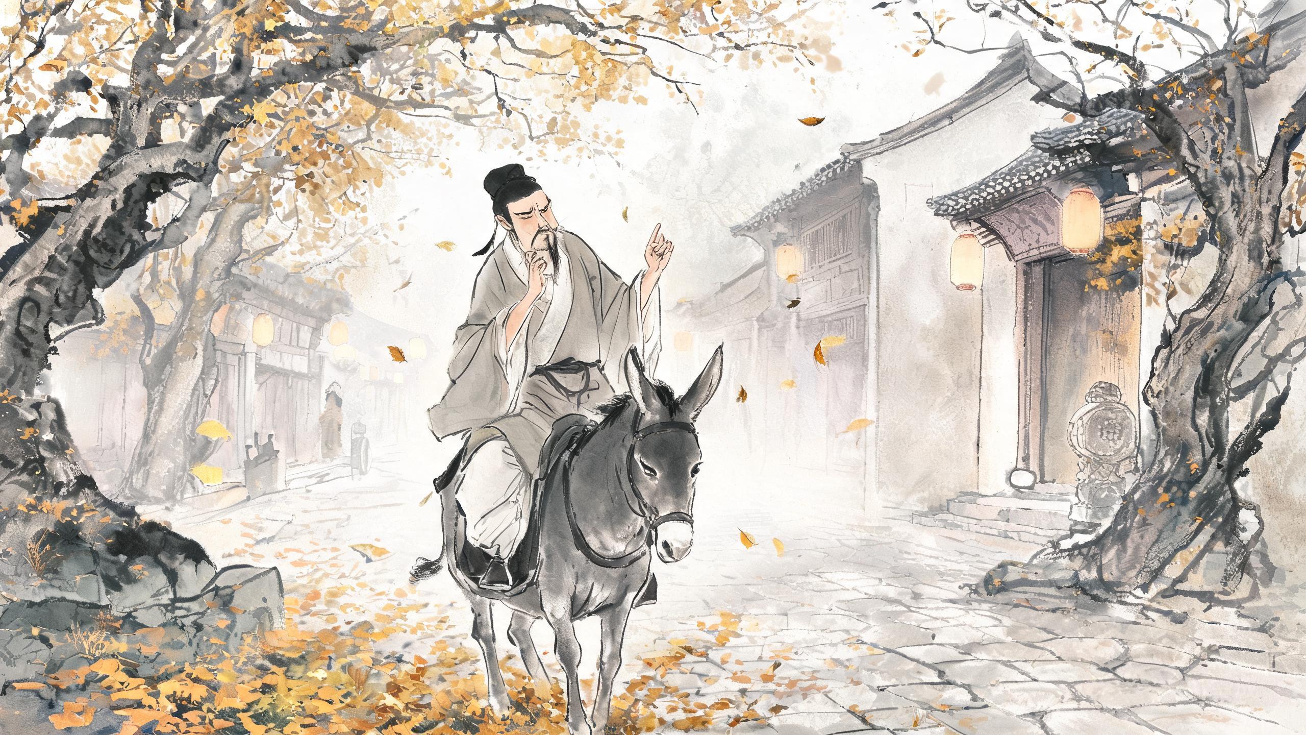 骑驴苦吟——