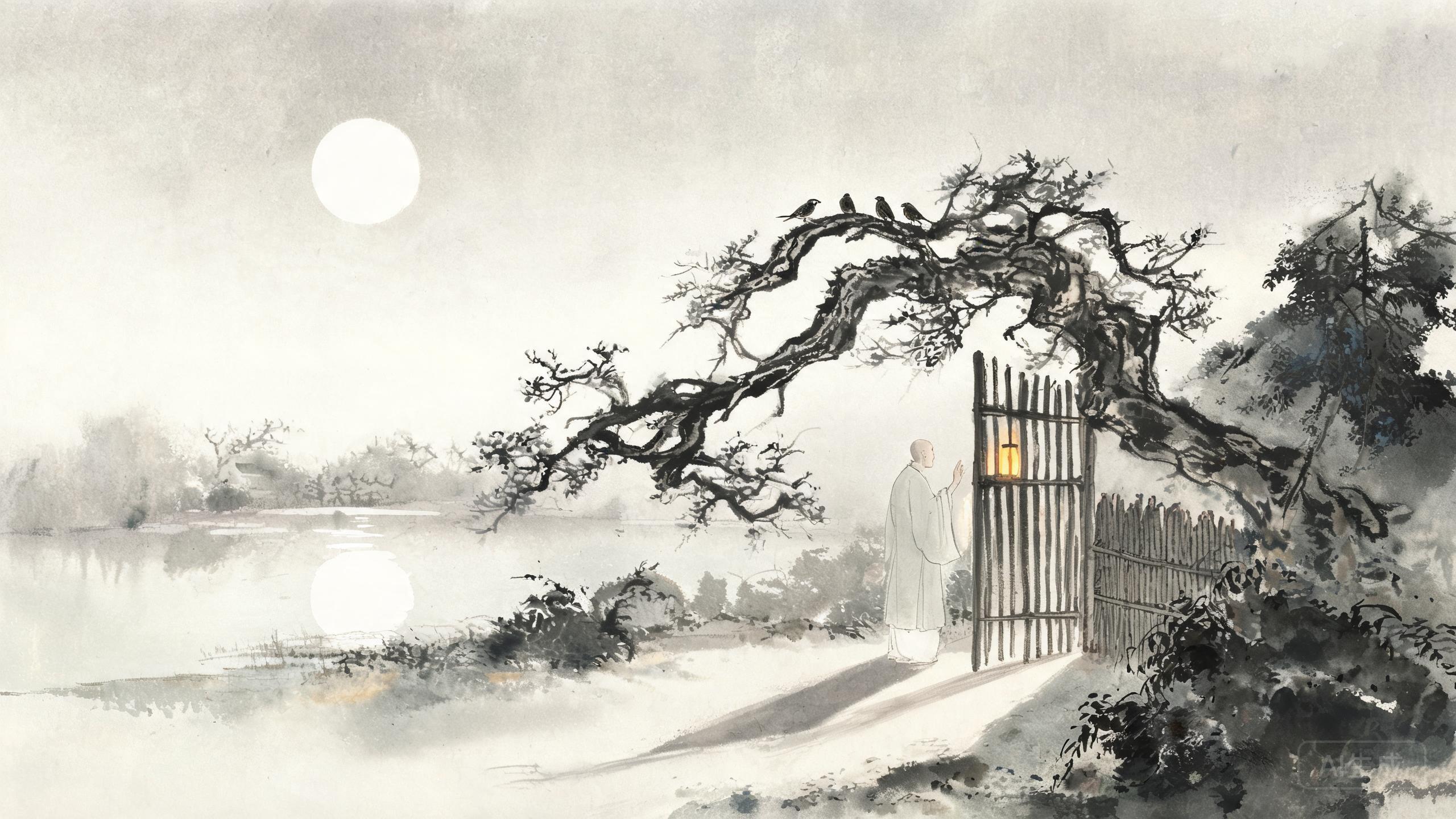 鸟宿池边树，僧敲月下门——《题李凝幽居》
