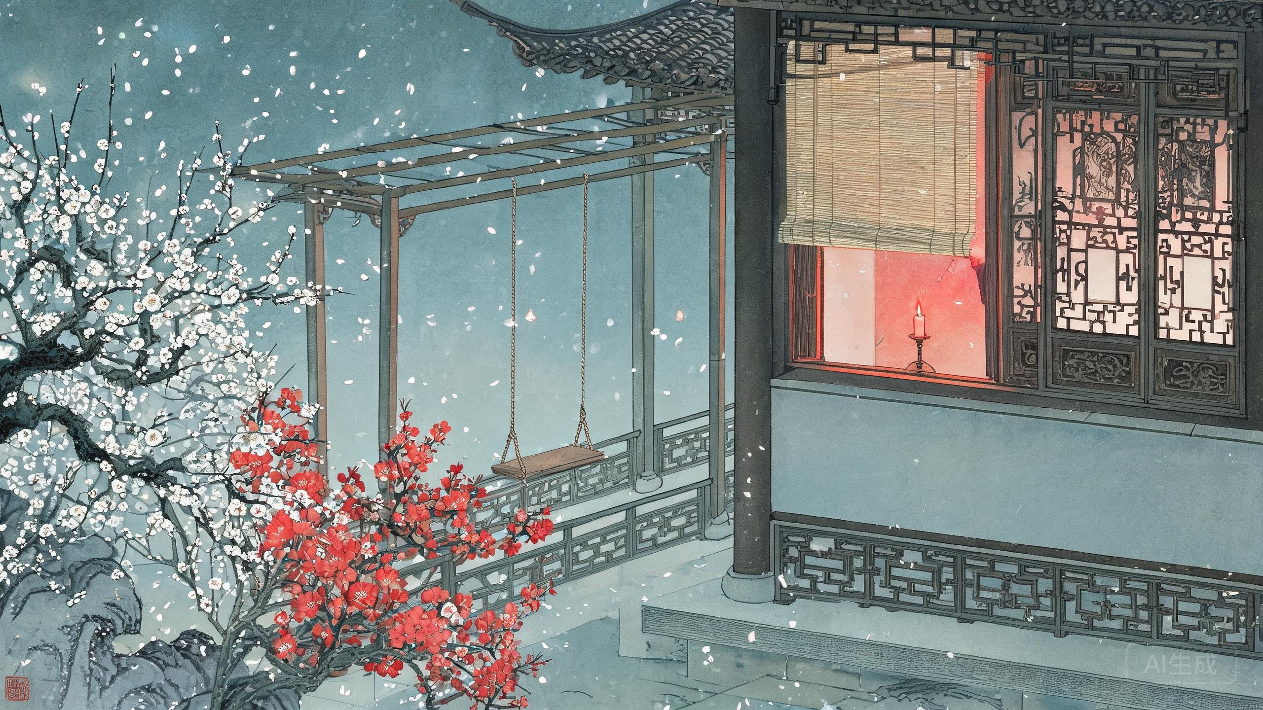 恻恻轻寒翦翦风，小梅飘雪杏花红——《寒食夜》香奁词境