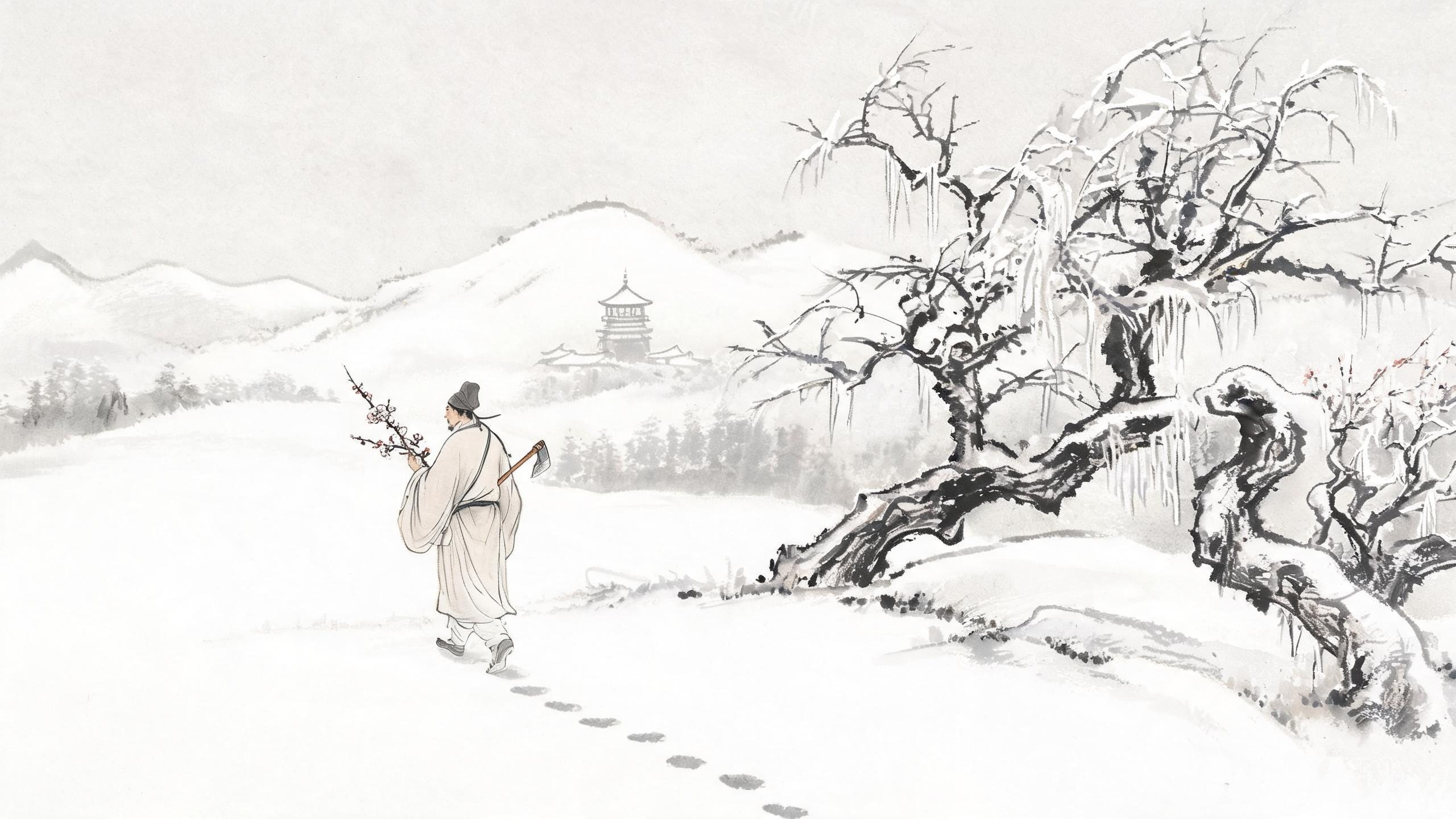 深冬雪山负斧踏雪——雪山居士王质的孤高诗境