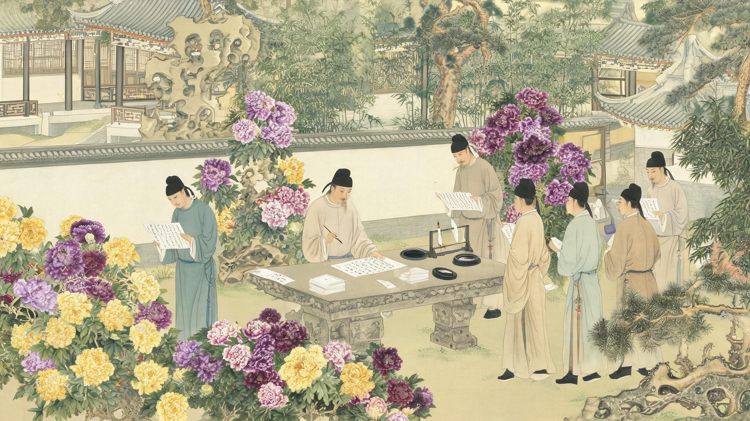 洛阳牡丹诗会——宛陵先生与欧阳修的文坛革新