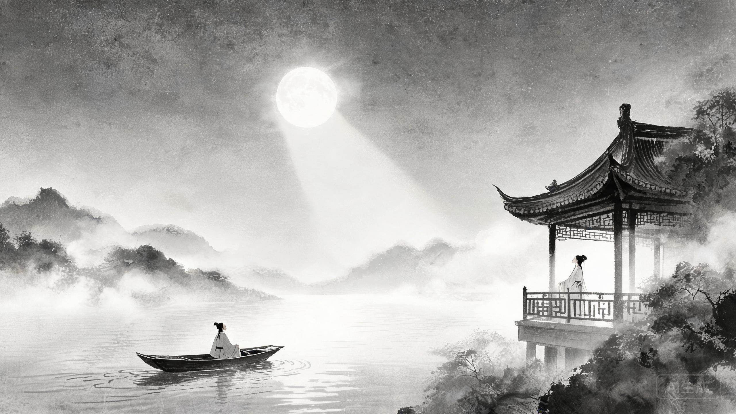 谁家今夜扁舟子，何处相思明月楼——月夜思归