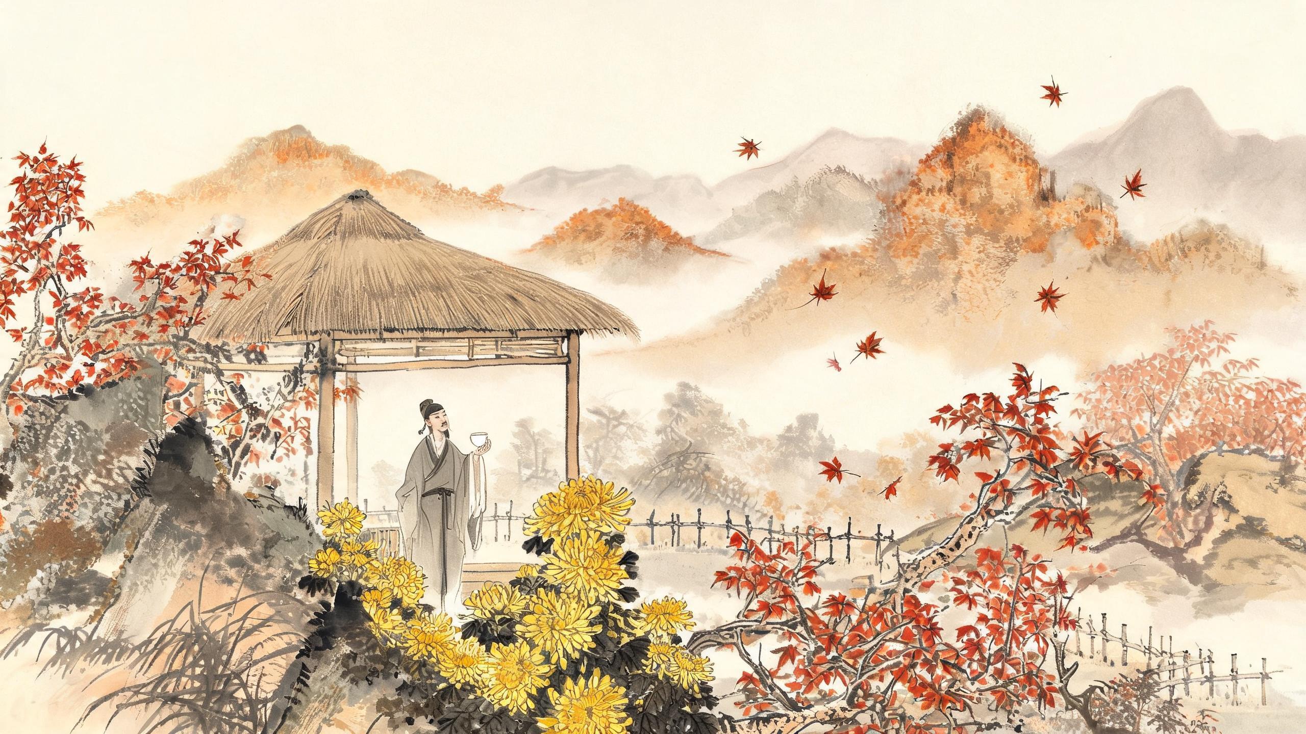 秋色渐将晚，霜信报黄花——石林居士的山居秋兴