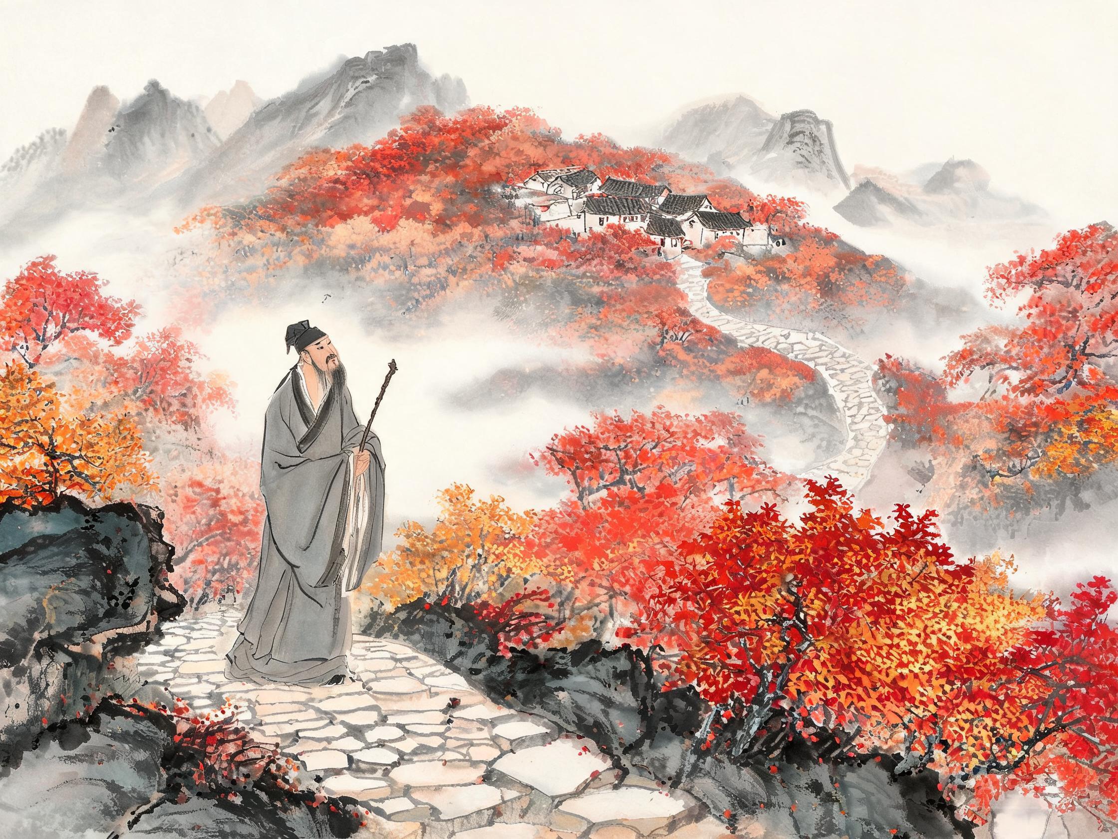 霜叶红于二月花——杜牧《山行》的秋色绚烂