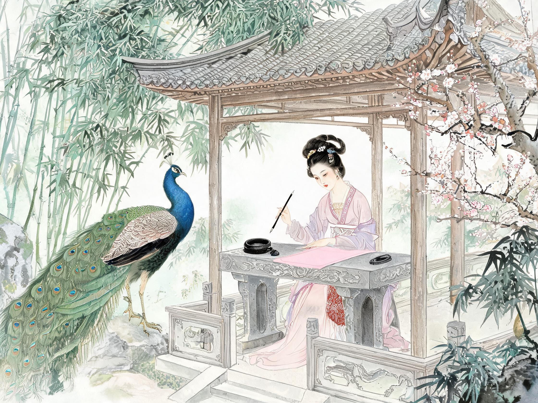 女校书薛涛笺——浣花溪畔的诗才与造纸