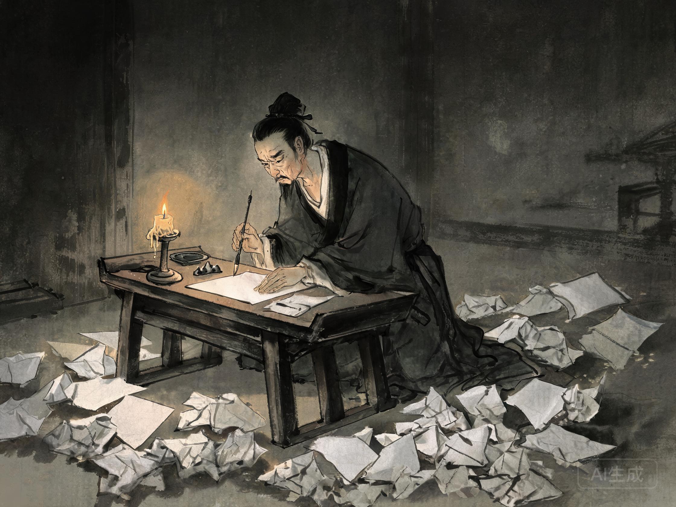 苦吟之魂——孟郊推敲字句的呕心沥血