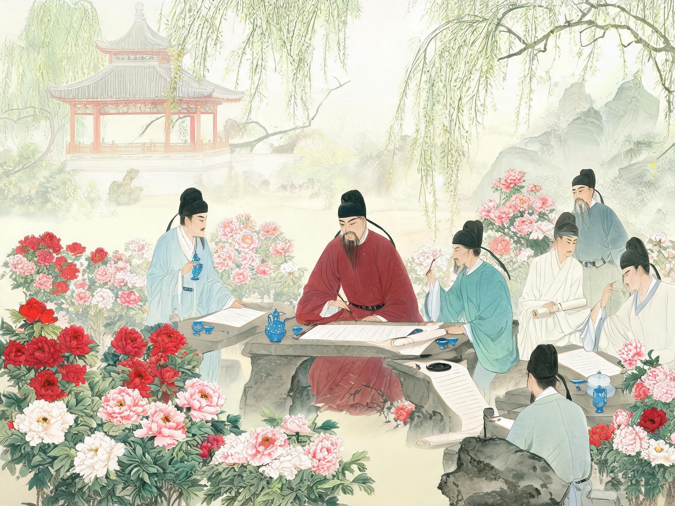 洛阳牡丹诗会——杜审言在初唐诗坛的地位