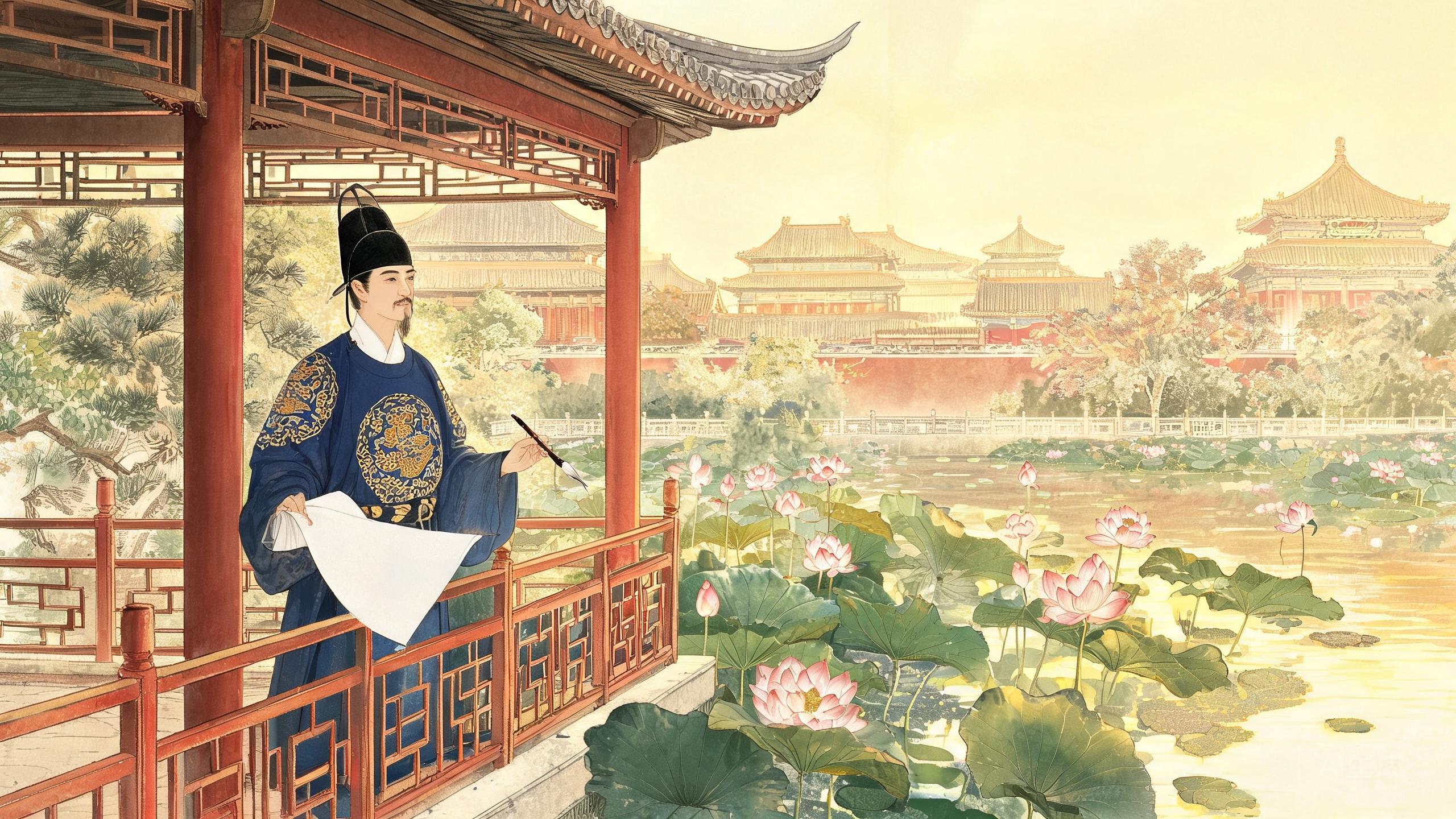 宫廷诗苑制律——沈佺期在初唐宫廷中推动律诗定型