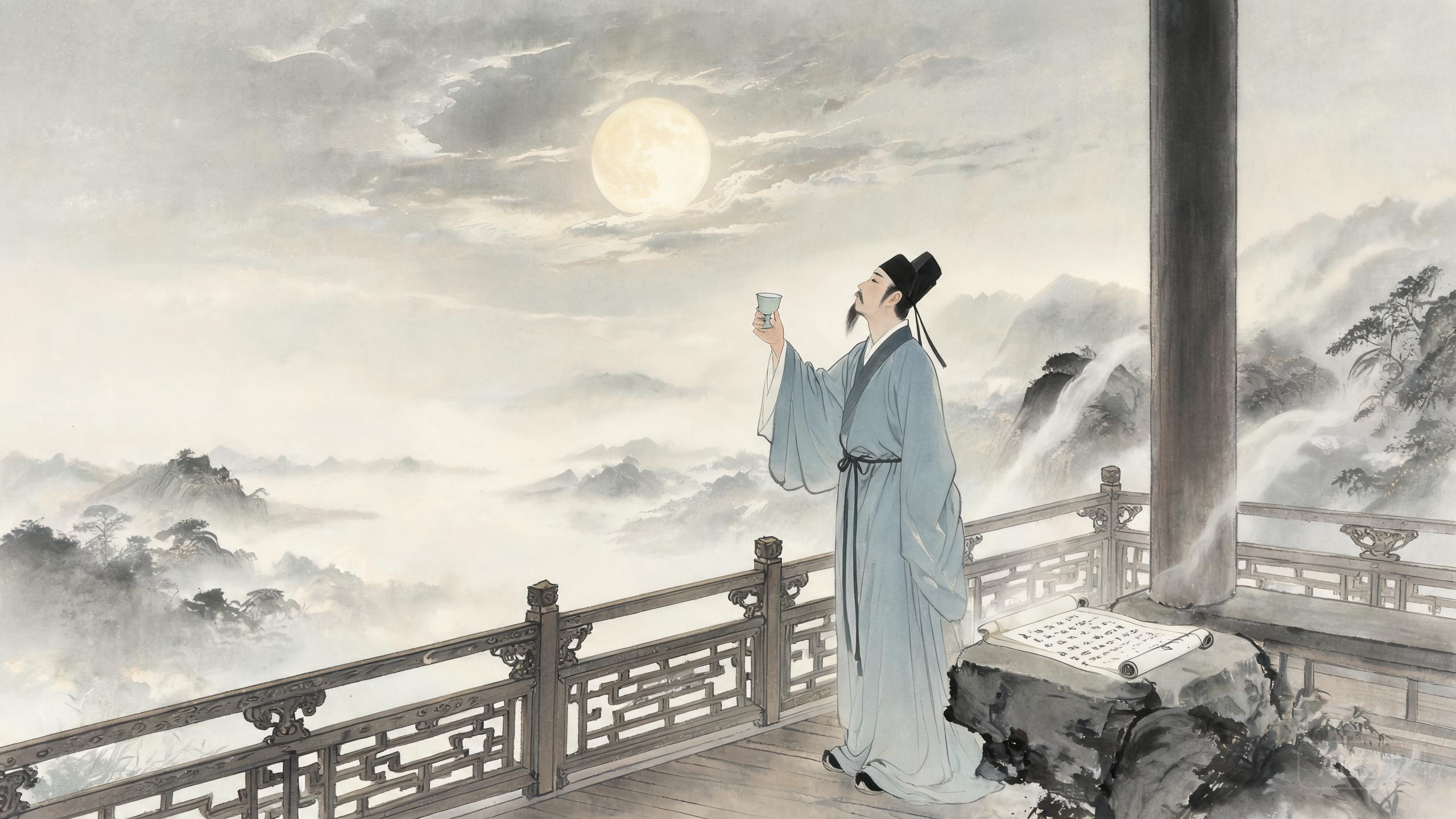 明月几时有把酒问青天——苏轼《水调歌头》中的千古祝愿
