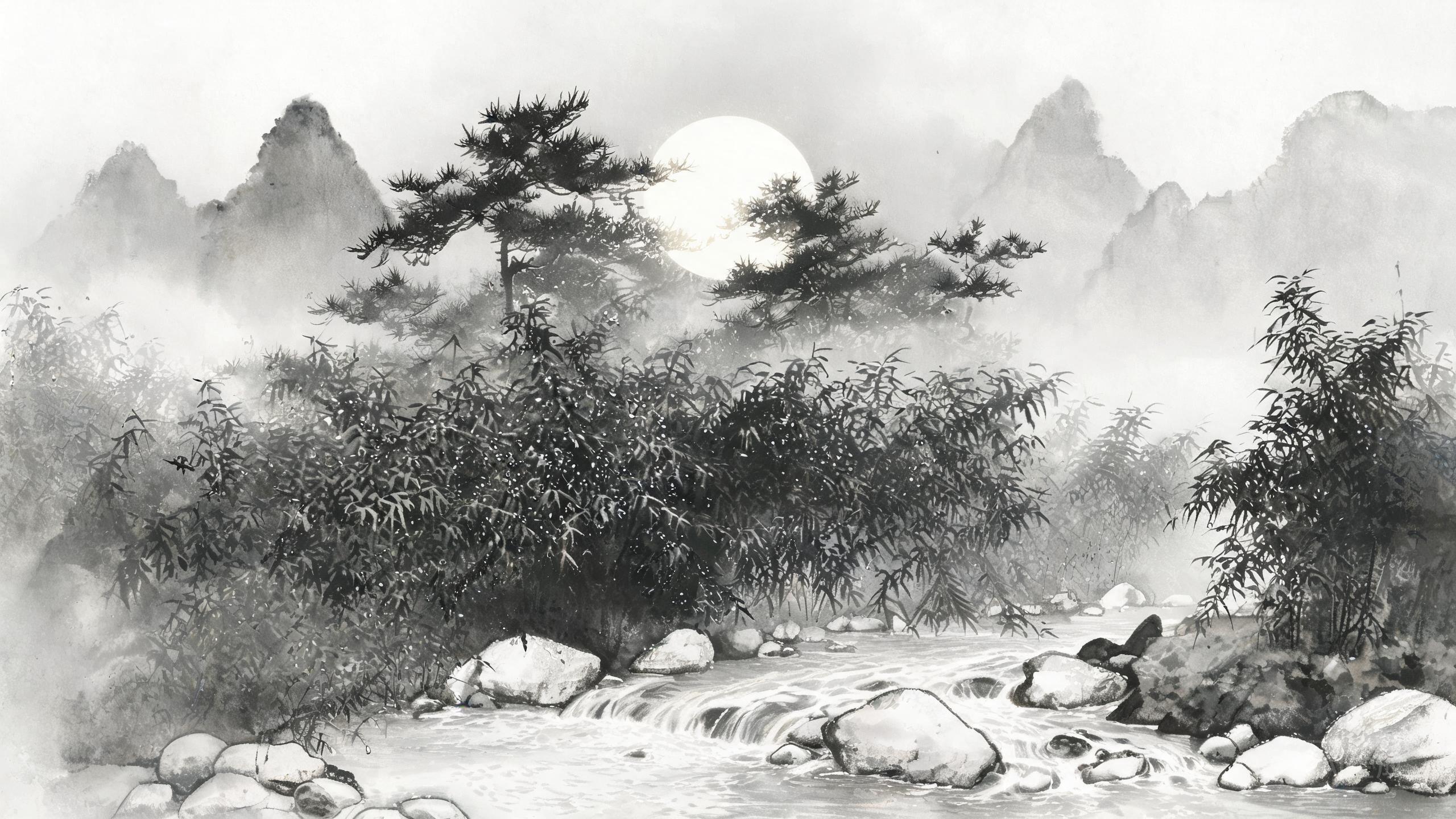 空山新雨后天气晚来秋——王维山水诗中的空灵意境与自然之美
