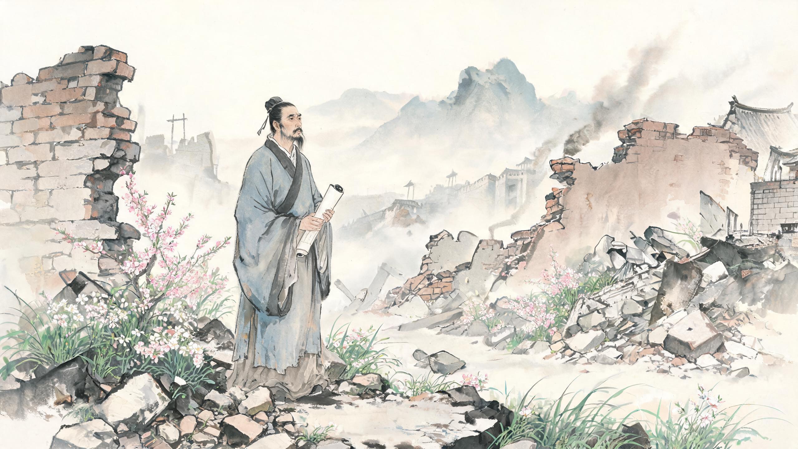 感时花溅泪恨别鸟惊心——杜甫安史之乱中的忧国忧民与沉郁顿挫