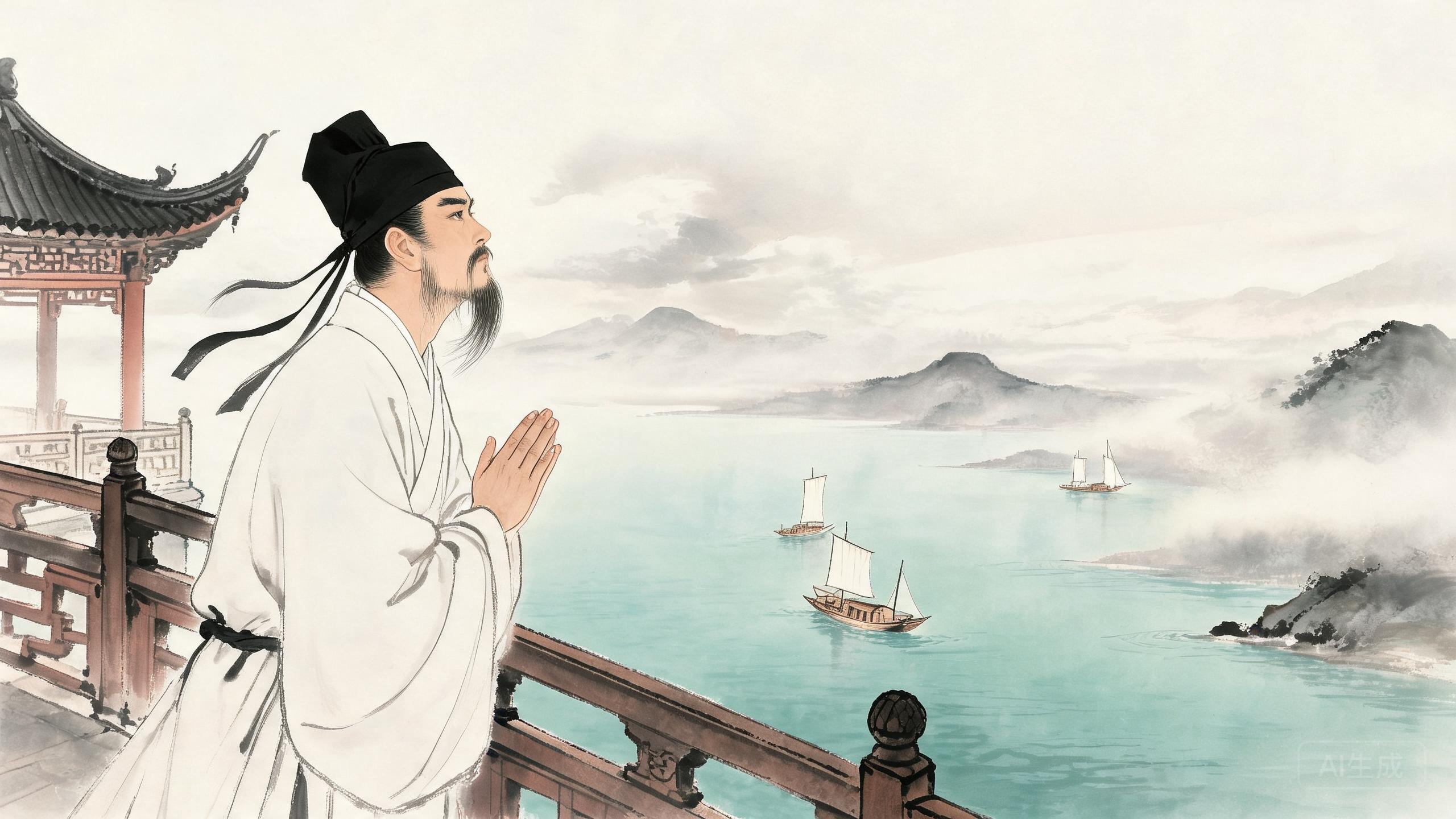 气蒸云梦泽波撼岳阳城——孟浩然《望洞庭湖赠张丞相》的盛唐气象与不甘