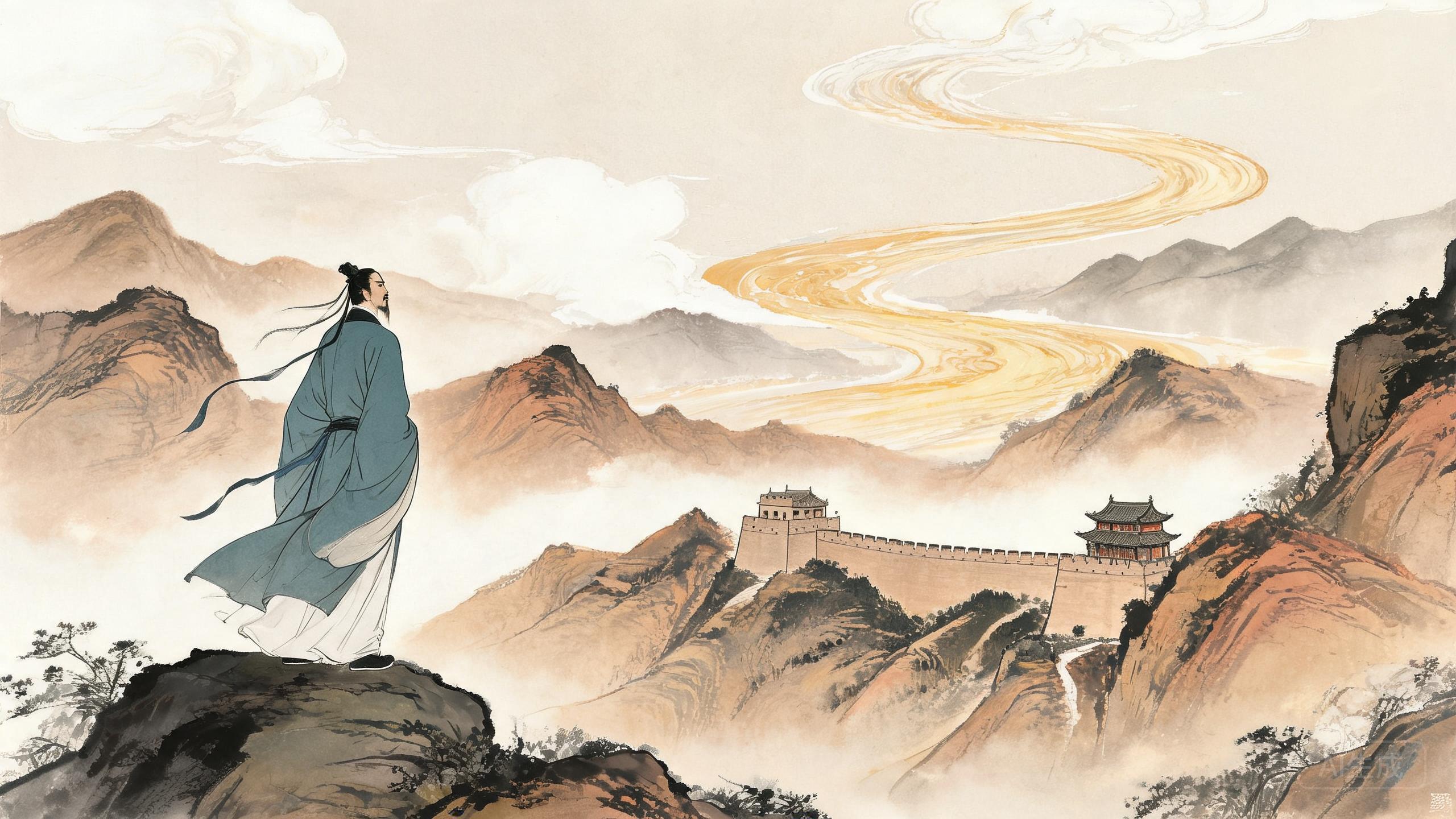 黄河远上白云间一片孤城万仞山——王之涣《凉州词》苍茫塞外的千古绝唱