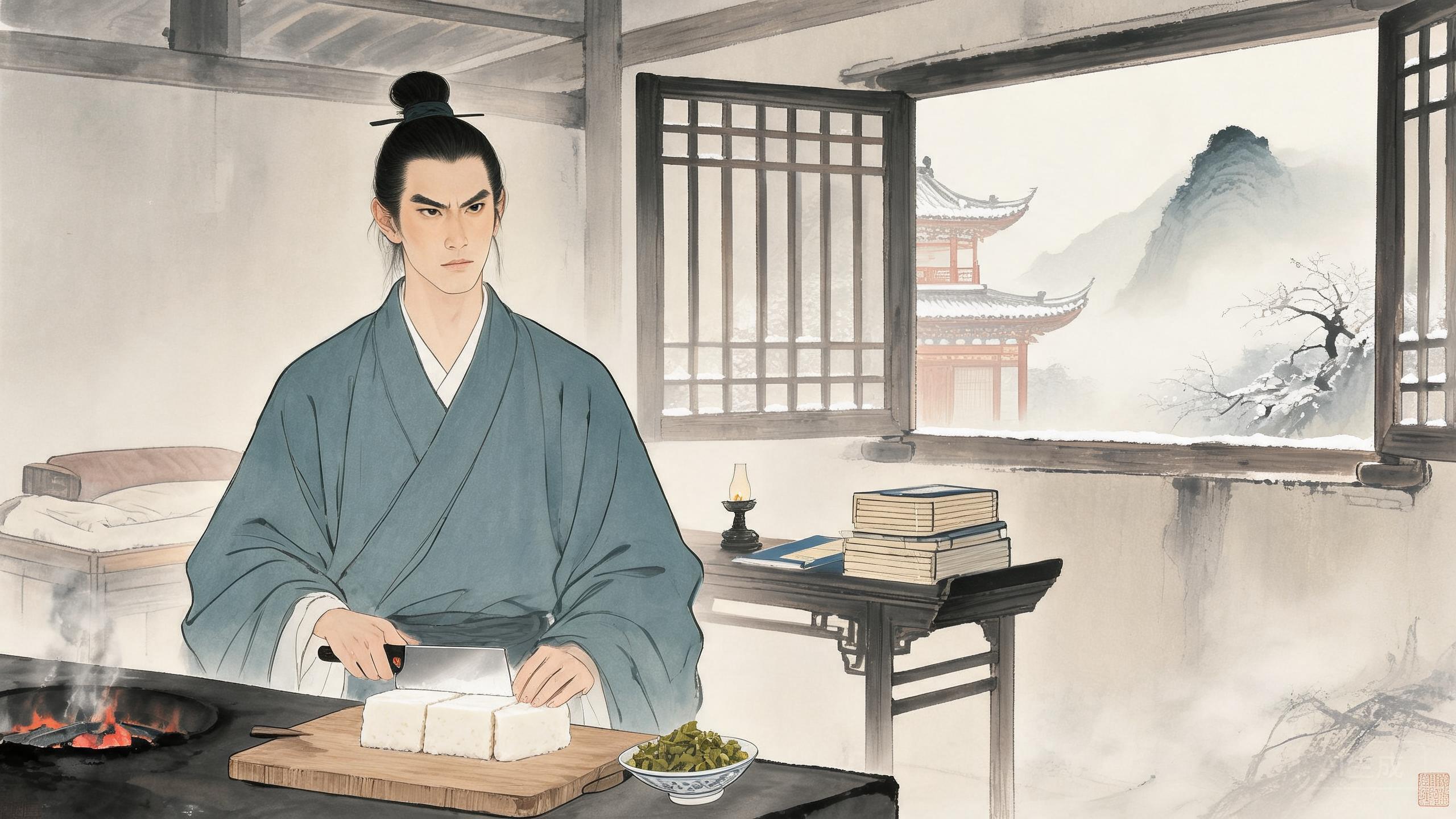 断齑画粥寒窗苦读——少年范仲淹划粥断齑的清苦立志岁月