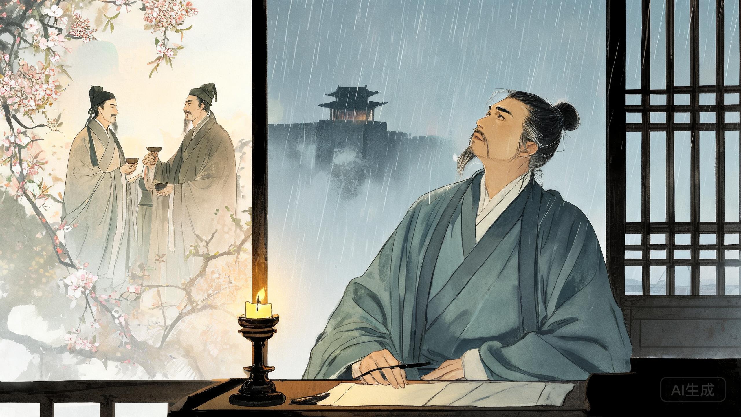 桃李春风一杯酒江湖夜雨十年灯——黄庭坚《寄黄几复》的知音深情