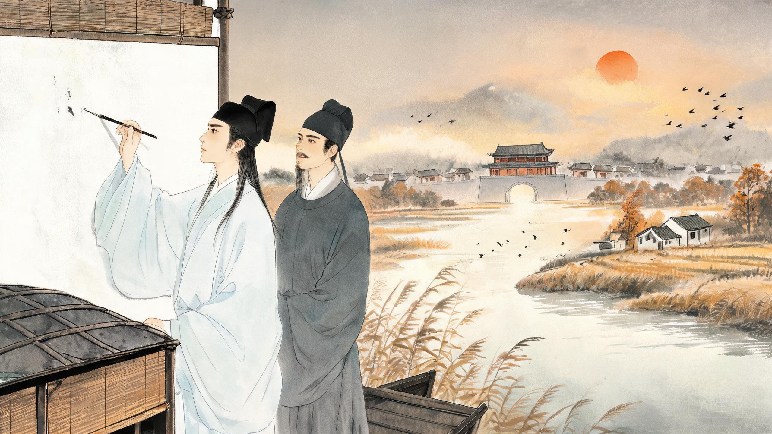 山抹微云天连衰草——秦观《满庭芳》一阕名动汴京的婉约绝唱