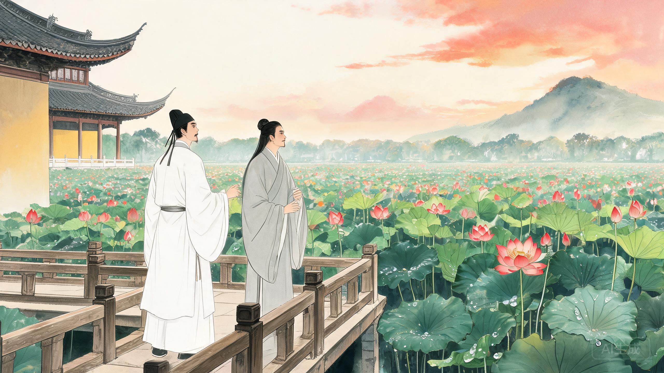 接天莲叶无穷碧映日荷花别样红——杨万里《晓出净慈寺送林子方》的六月西湖