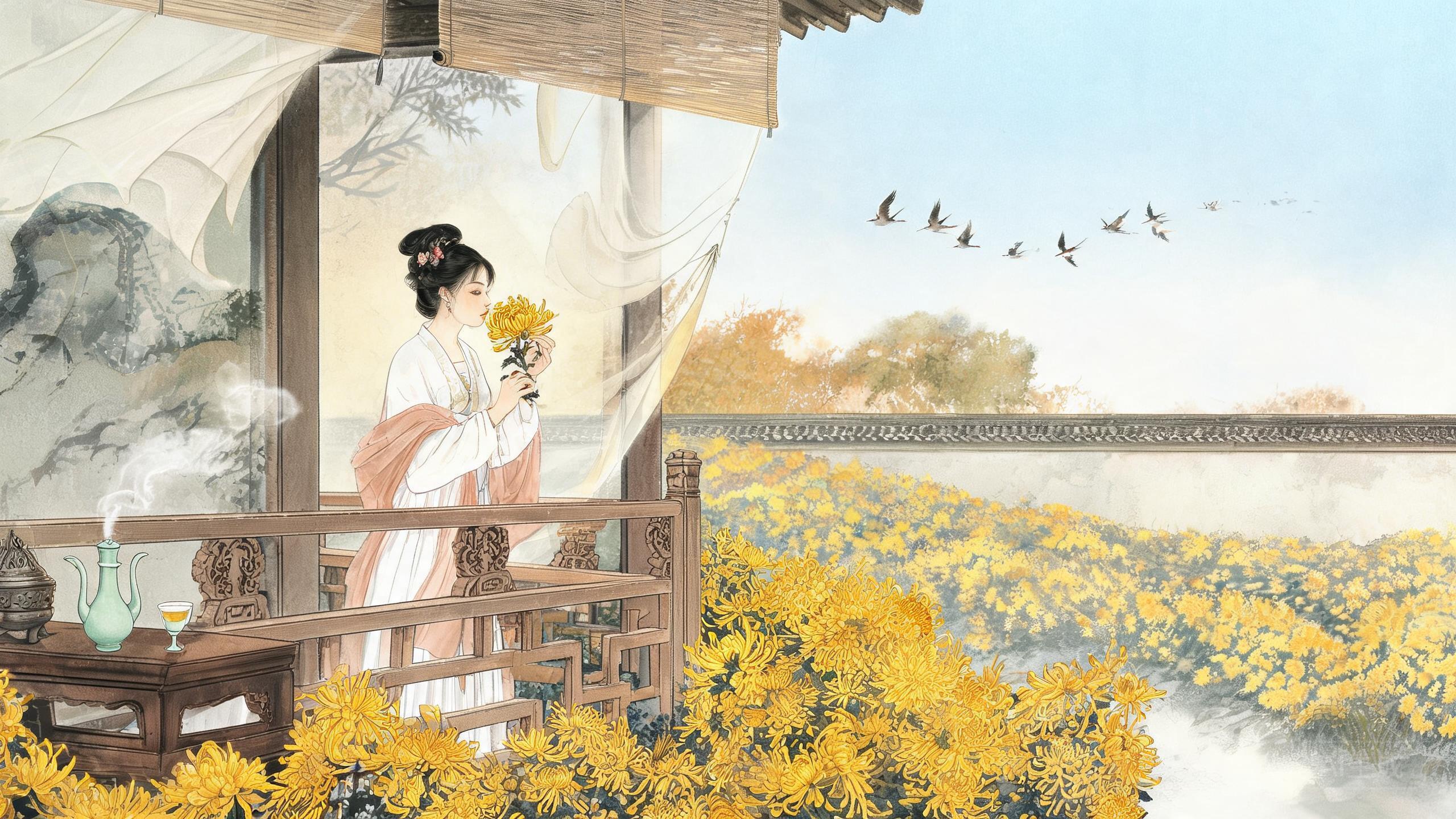 莫道不销魂帘卷西风人比黄花瘦——李清照《醉花阴》的婉约相思