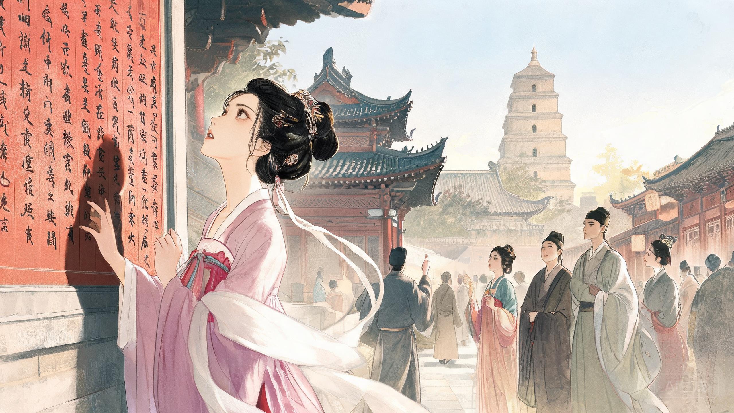 自恨罗衣掩诗句举头空羡榜中名——鱼玄机游崇真观睹新科题名壁的才女之叹