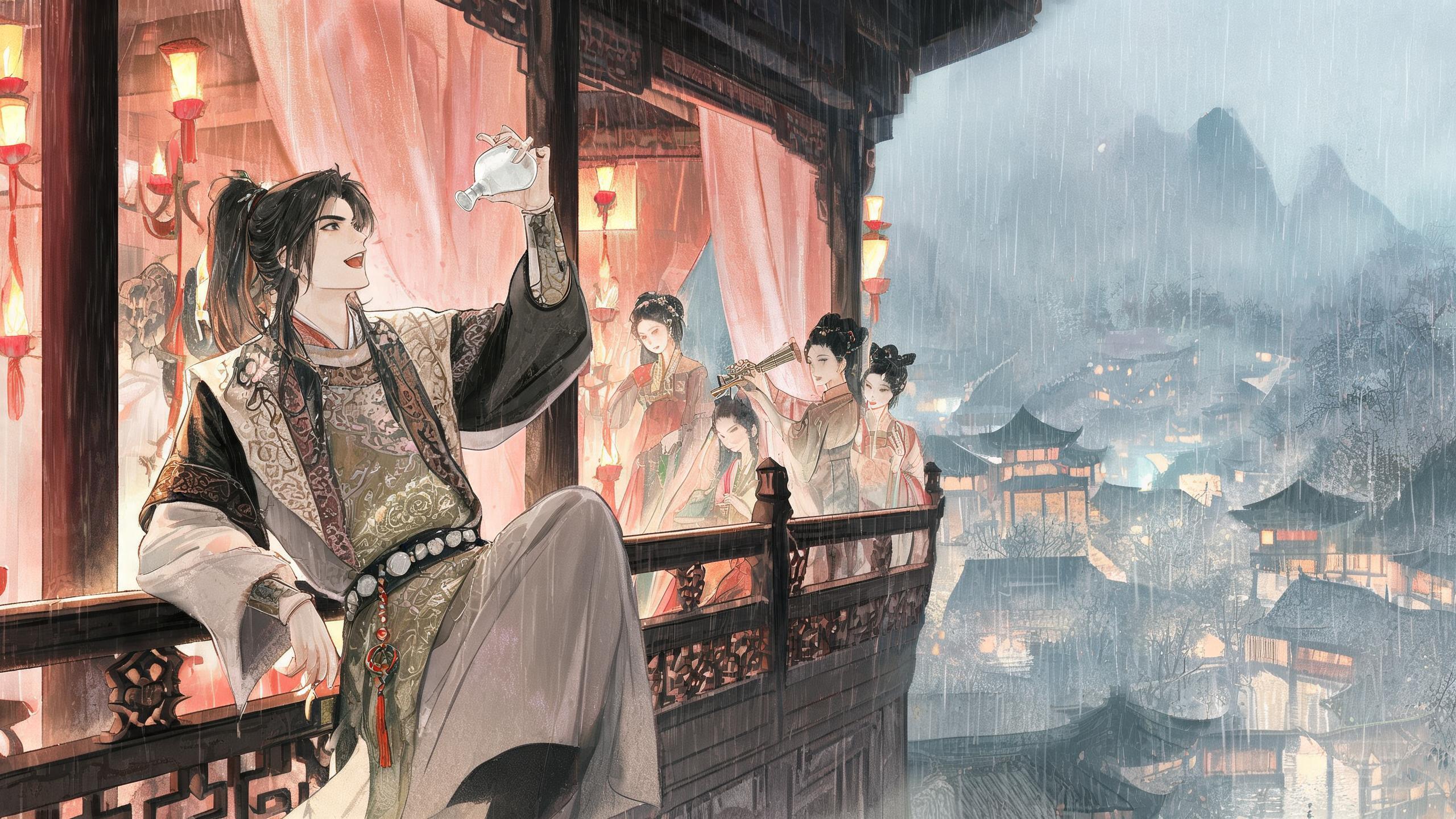 少年听雨歌楼上红烛昏罗帐——蒋捷《虞美人·听雨》的少年风流