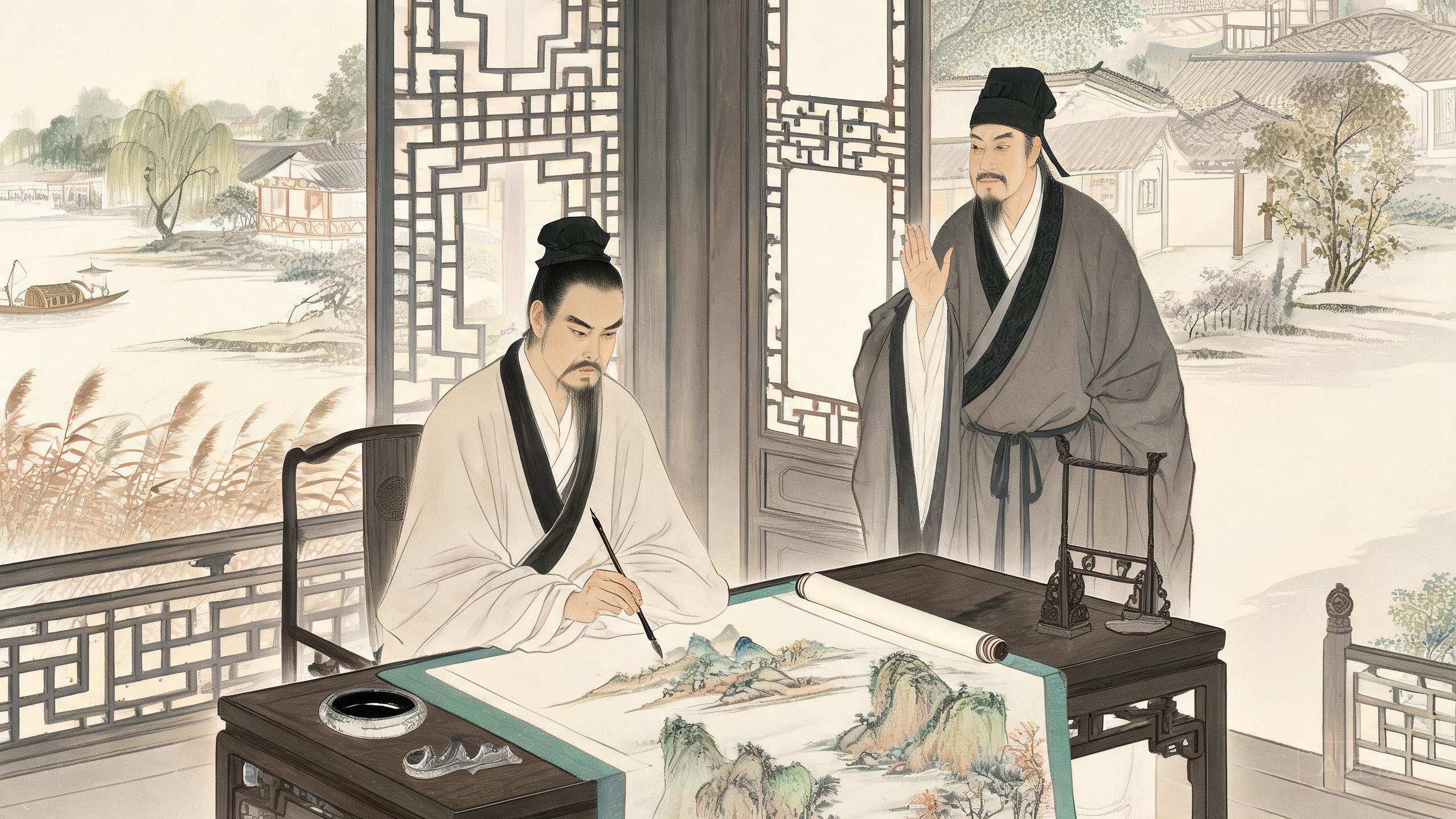 鹊华秋色入画来——赵孟頫为周密绘济南山色传千古