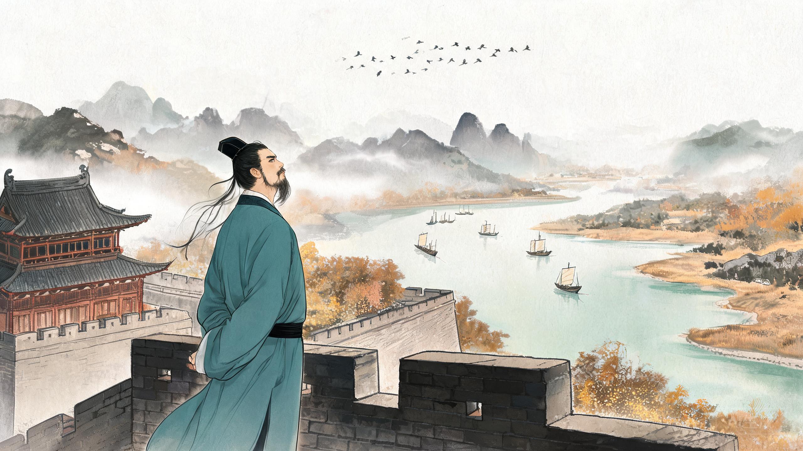旅客三秋至层城四望开——杜审言登襄阳城的楚天雄浑