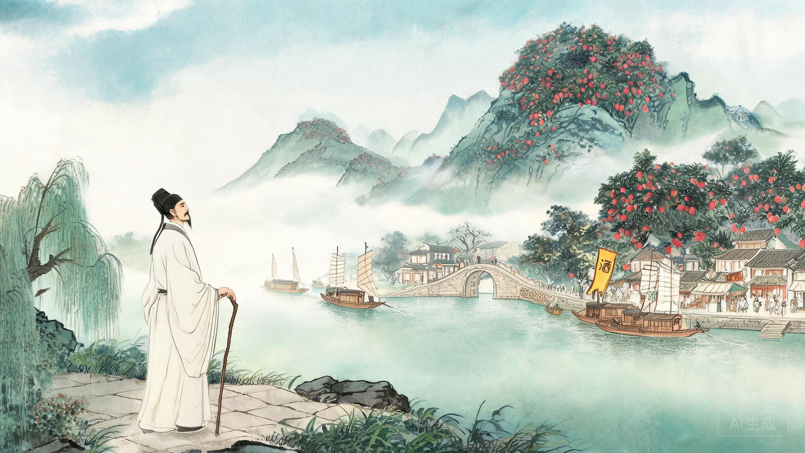 锦江近西烟水绿新雨山头荔枝熟——张籍《成都曲》的清新诗境
