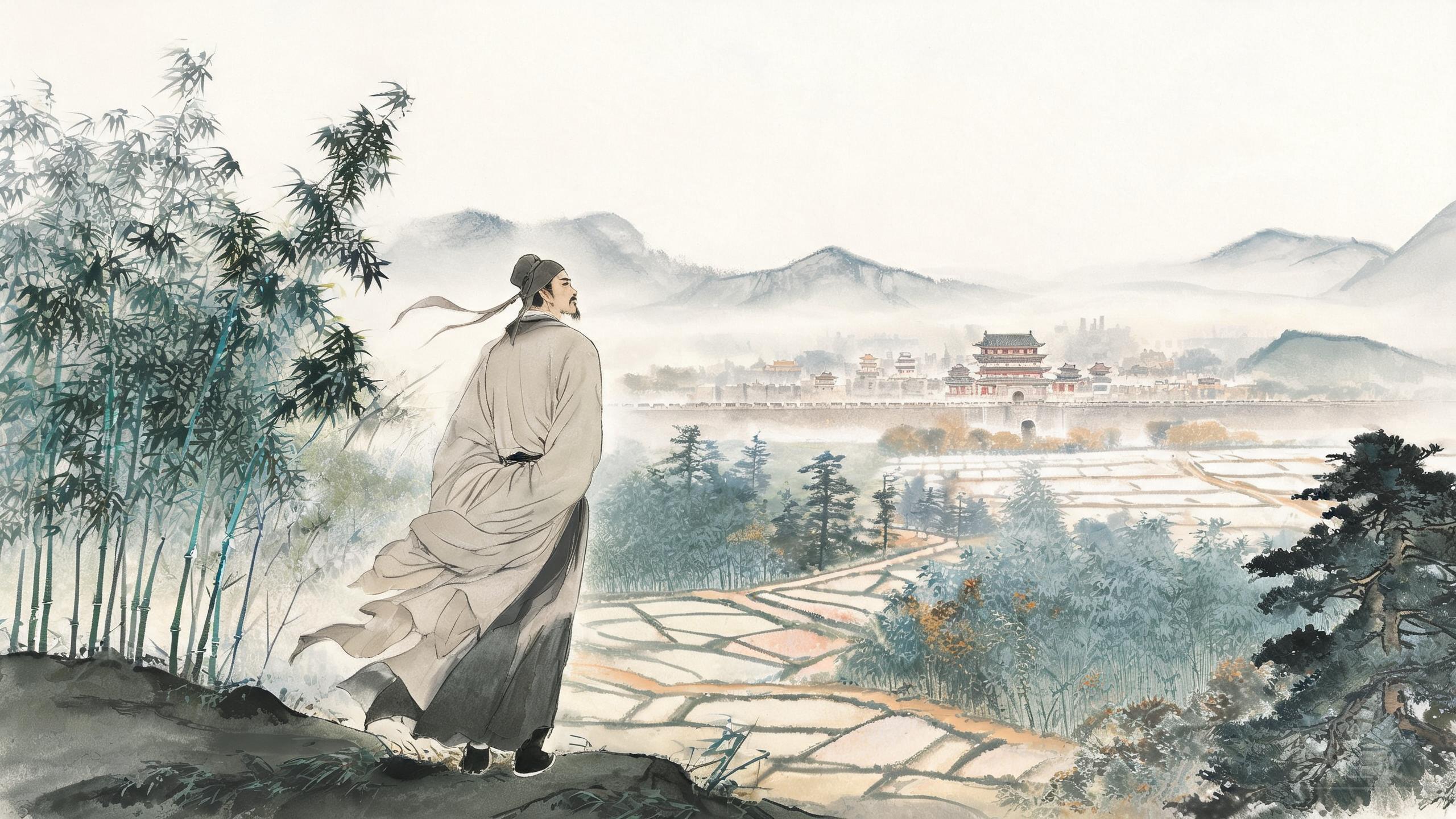 秋声万户竹寒色五陵松——李颀《望秦川》的归隐秋望