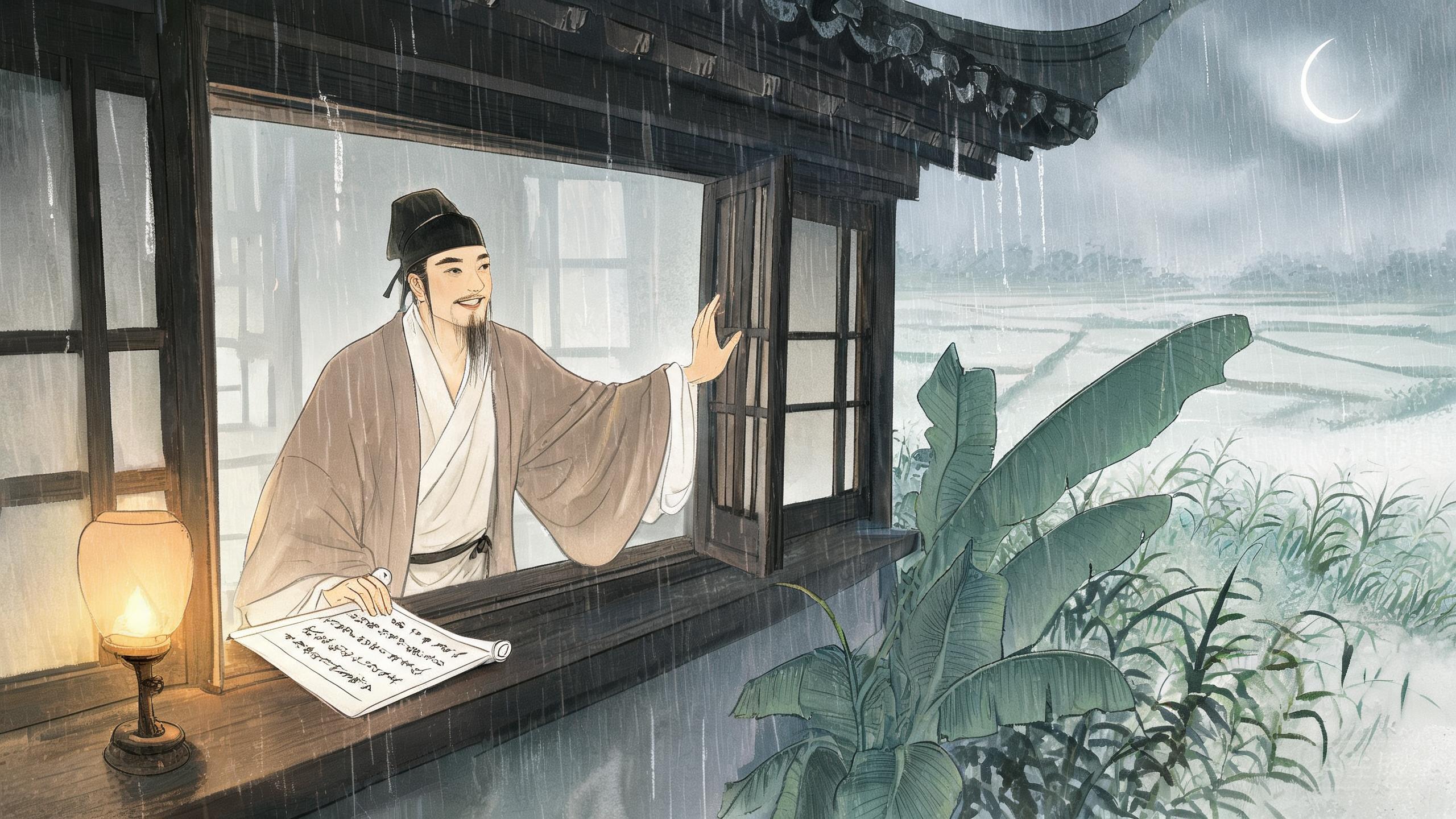 一夕骄阳转作霖梦回凉冷润衣襟——曾几《苏秀道中》的喜雨