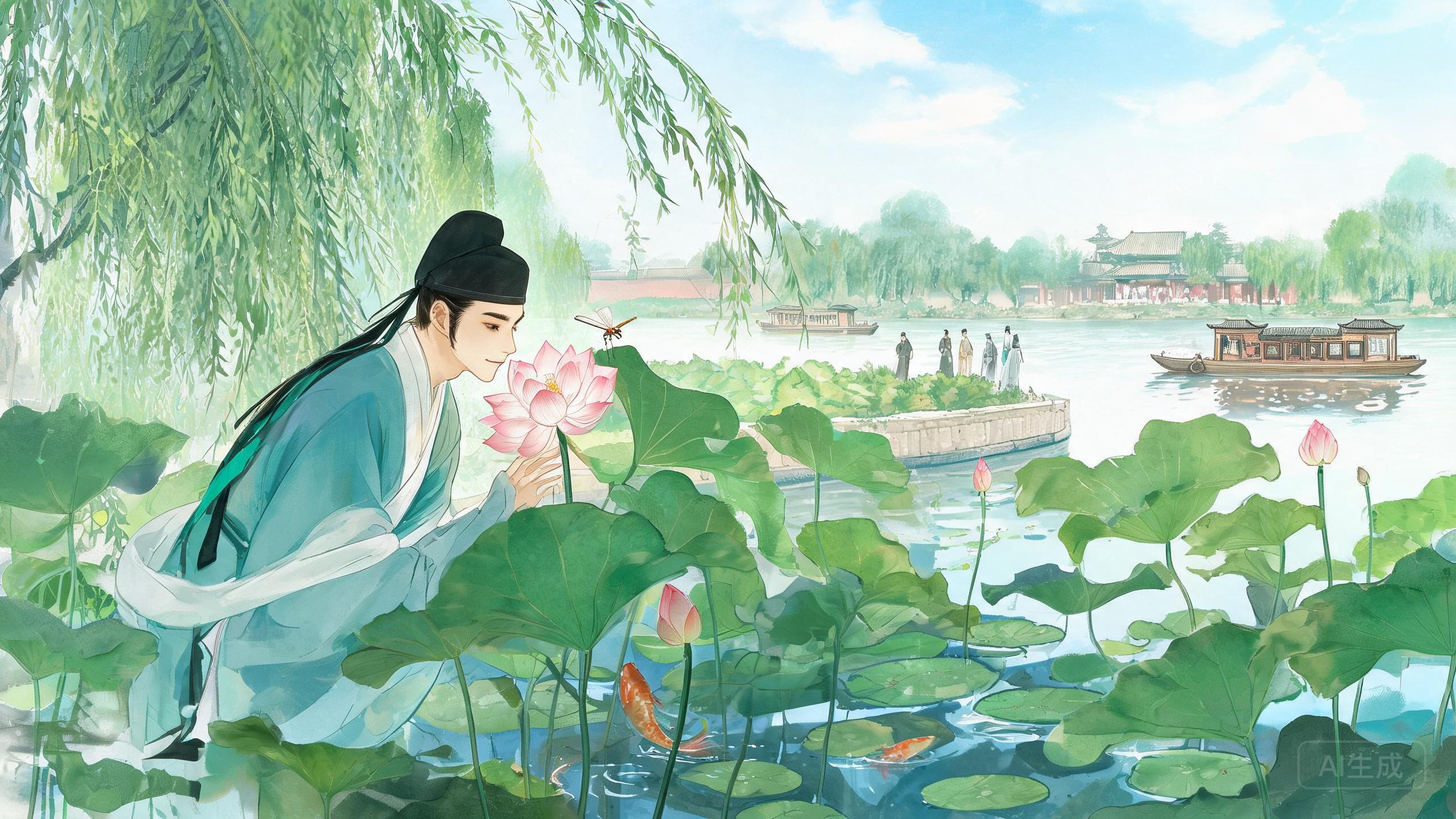 浮香绕曲岸圆影覆华池——卢照邻《曲池荷》的清雅自况