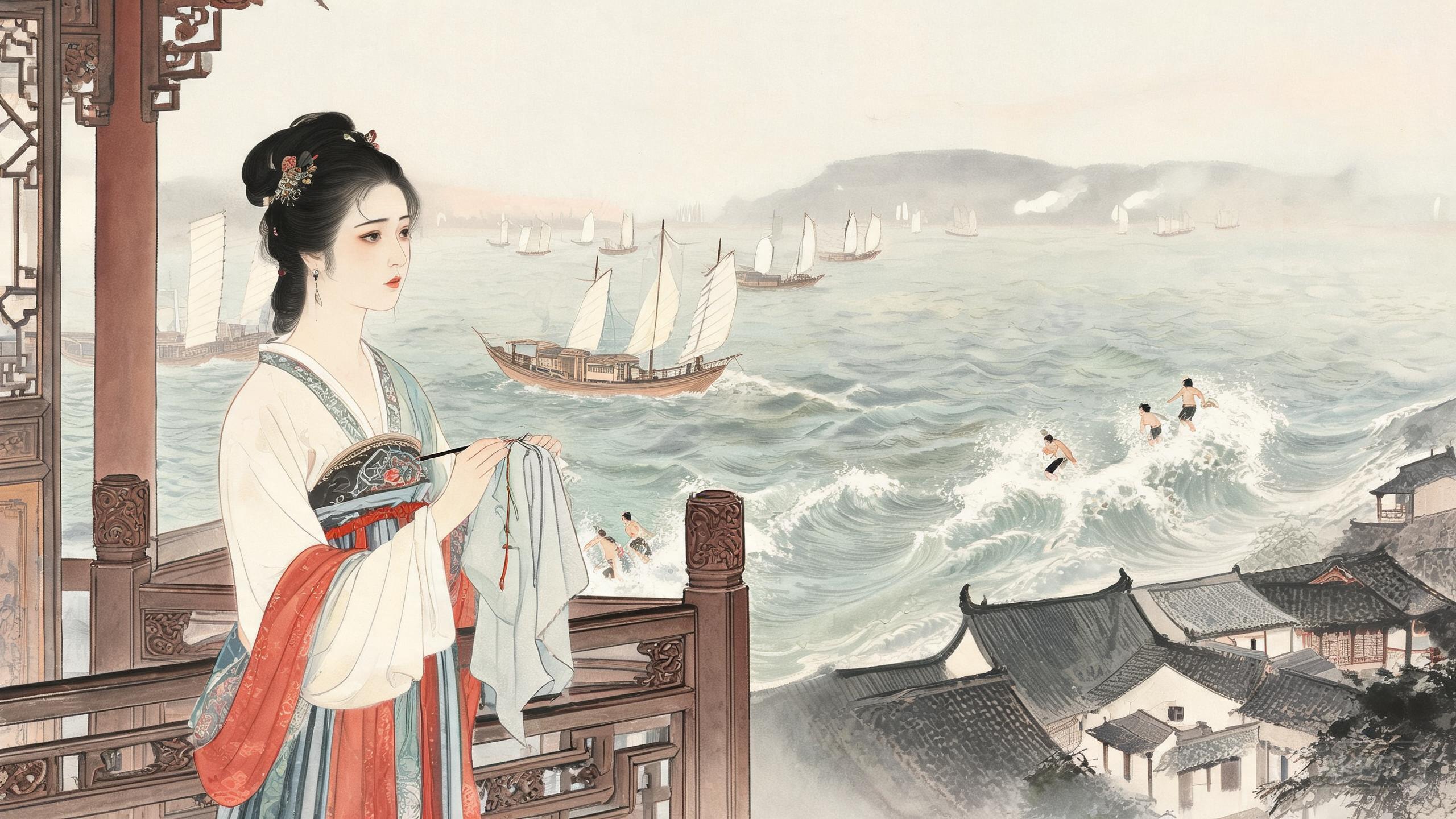 早知潮有信嫁与弄潮儿——李益《江南曲》的江楼闺望
