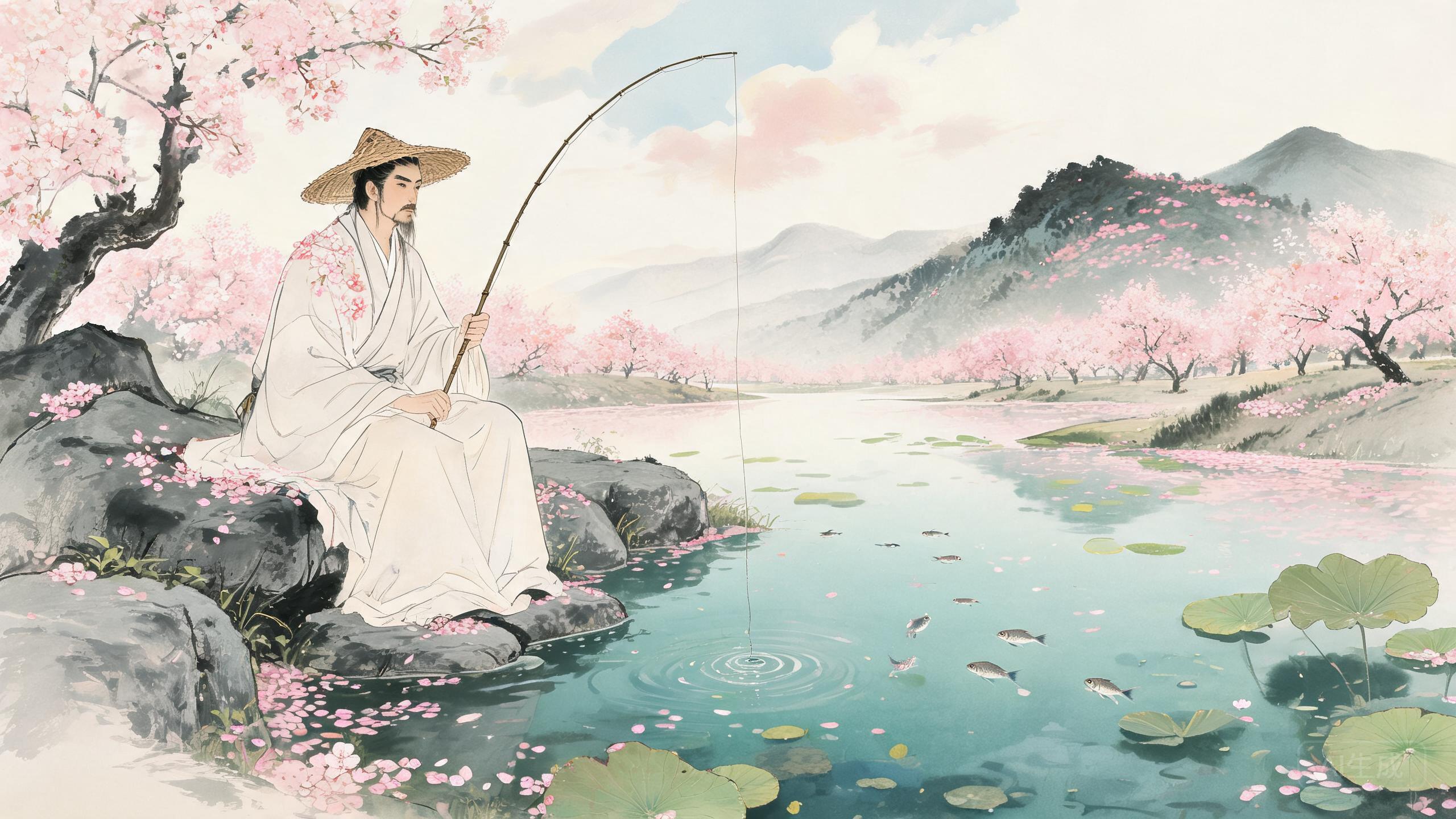 垂钓绿湾春春深杏花乱——储光羲《钓鱼湾》的田园闲适