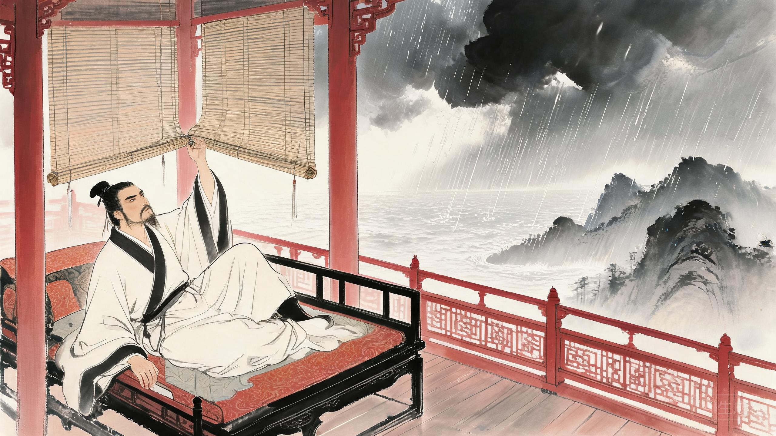 朱楼四面钩疏箔卧看千山急雨来——曾巩《西楼》的从容豪迈